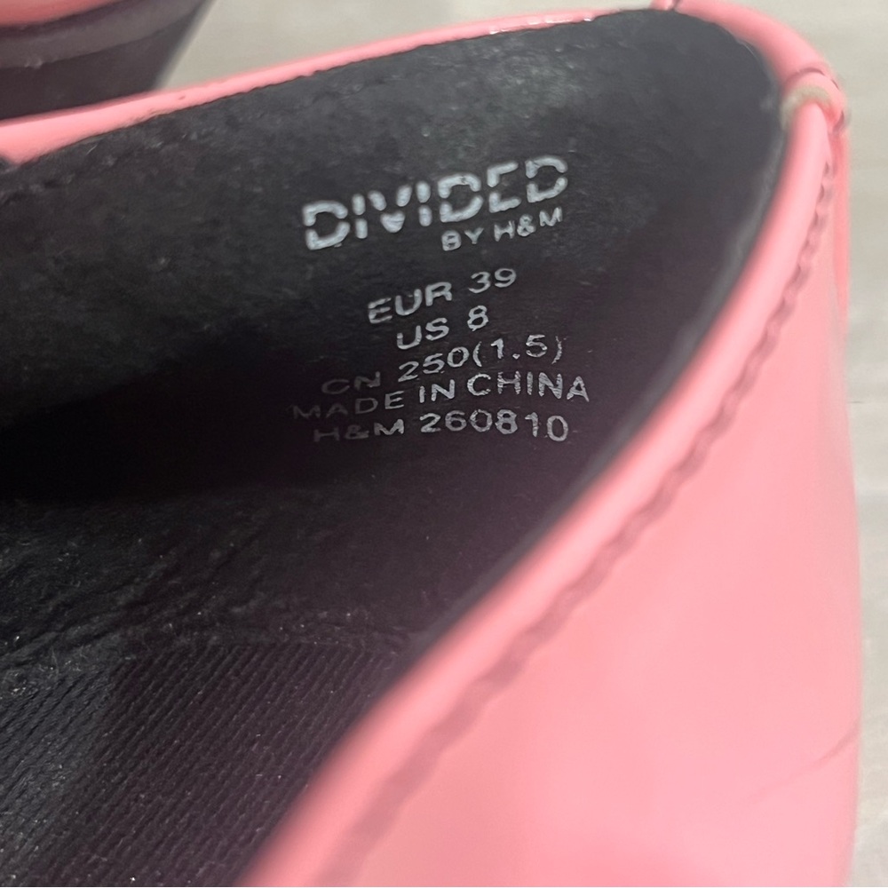 H&M Pink Platform Lace-Up Shoes with Black Soles - Picture 6 of 12